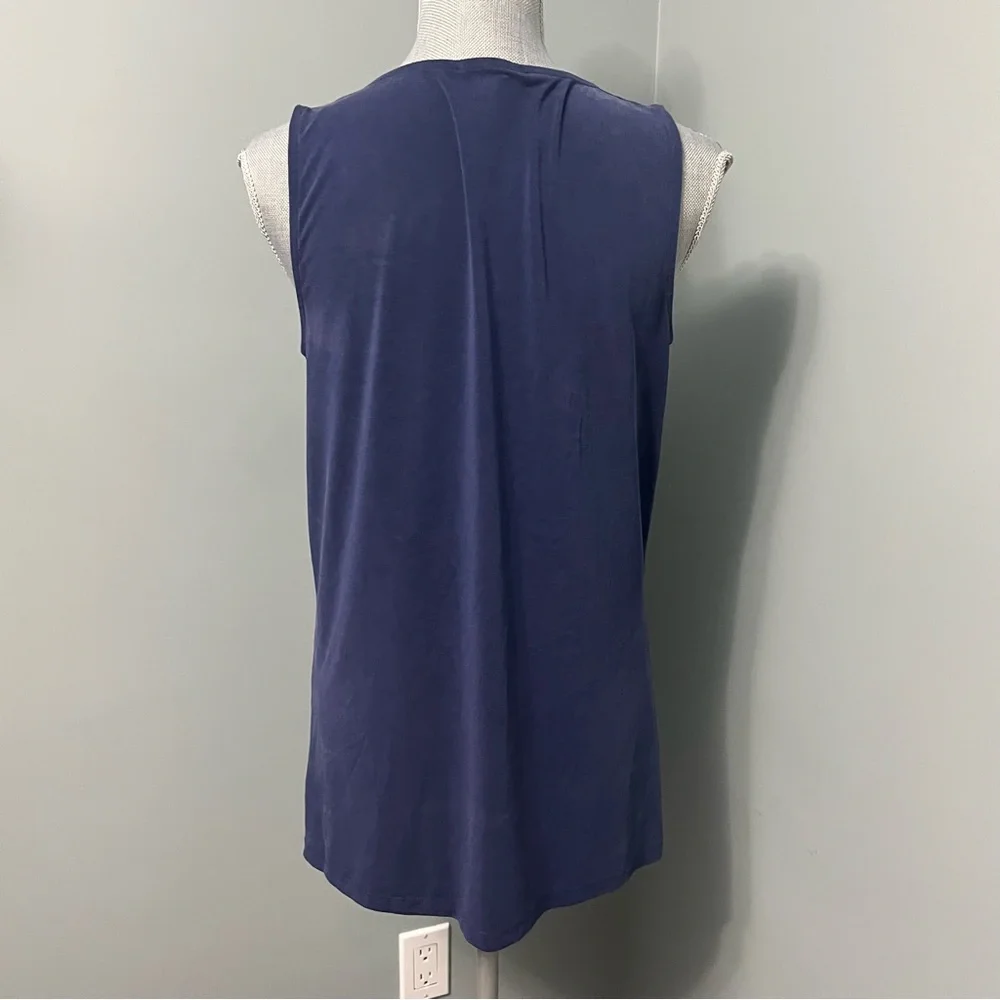 MICHAEL MICHAEL KORS cowl neck sleeveless blouse with zipper detail size medium - Picture 5 of 9